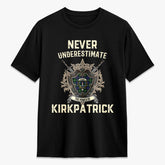 Kirkpatrick Tartan Crest 2D T-shirt - Never Underestimate Style